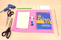 C08 material - Capa caderno em EVA